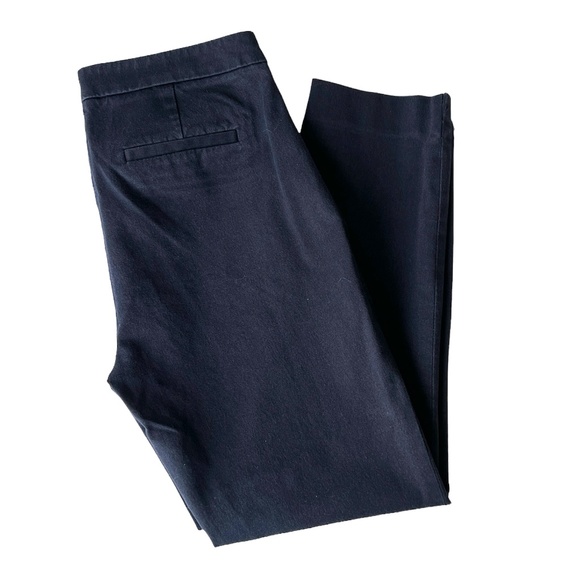 J Crew Martie Blue Stretch Cropped Pants Size 2 - Picture 3 of 14